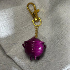 Magenta potjie pot keyrchain for south africans made from polymer clay